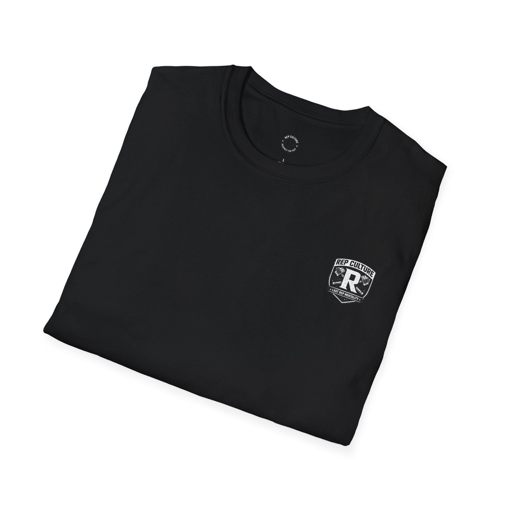 Rep Culture Gym Wear T-Shirt | Chest Logo, Back Graphic