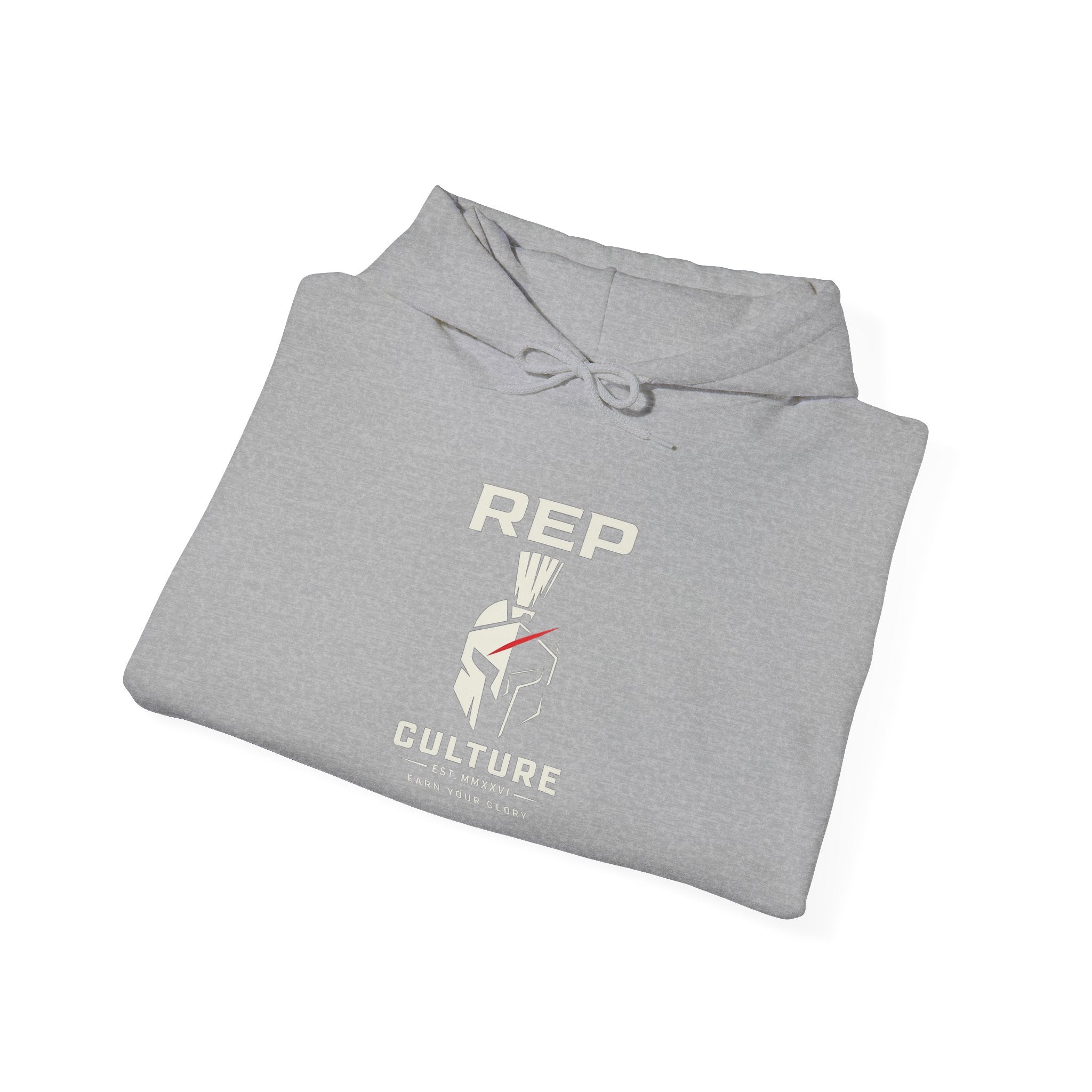 Hoodie — Rep Culture - Spartan Helmet - "Earn your glory"