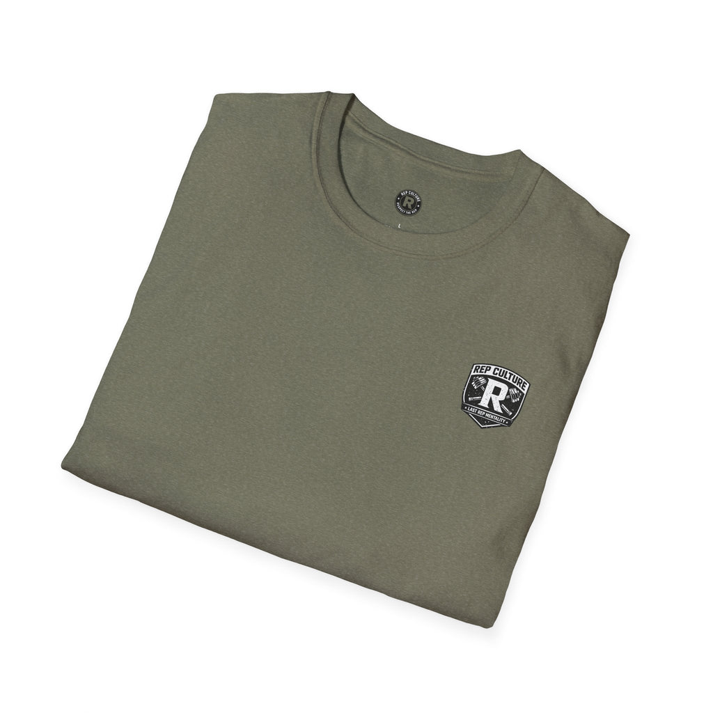 Rep Culture Gym Wear T-Shirt | Chest Logo, Back Graphic