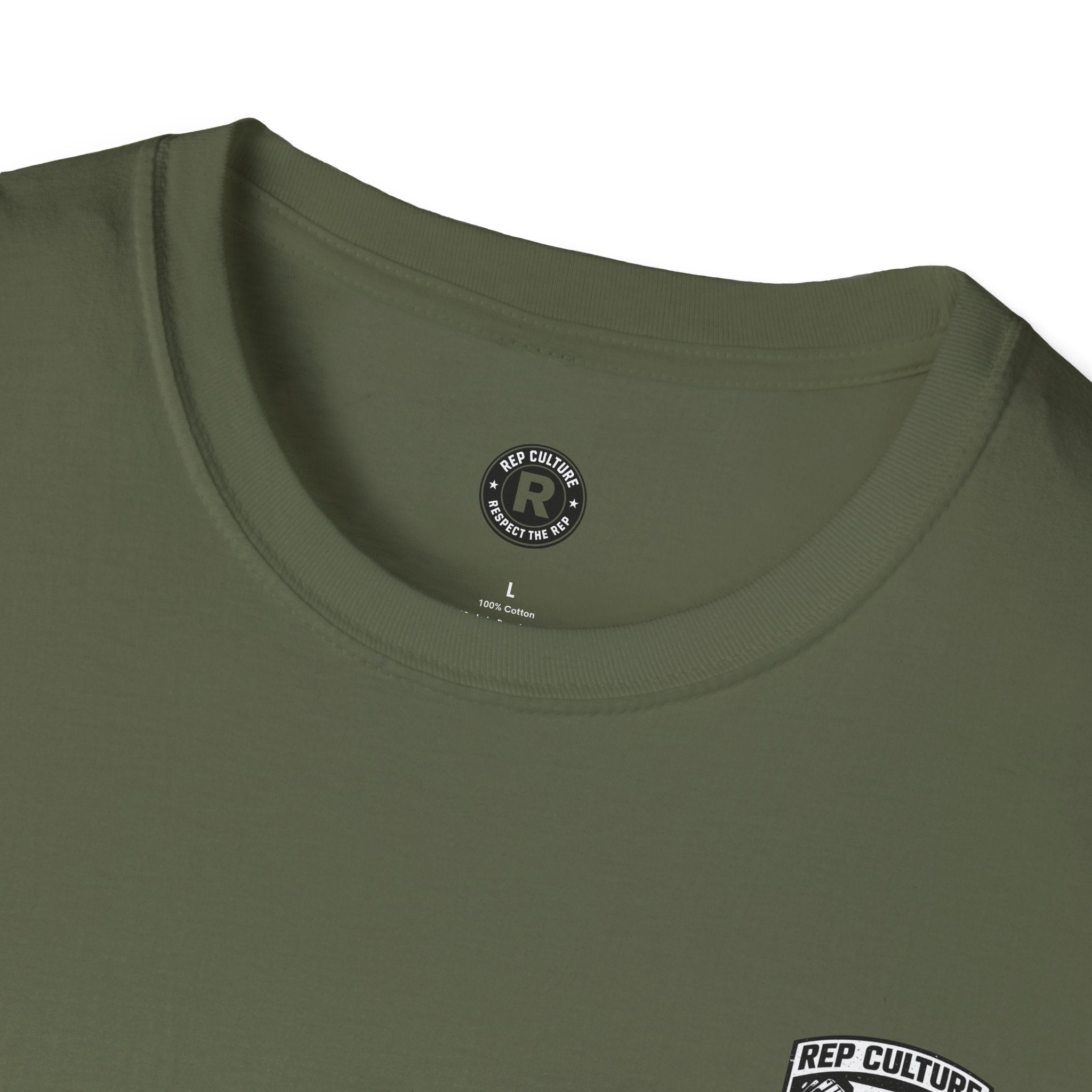 Rep Culture Gym Wear T-Shirt | Chest Logo, Back Graphic