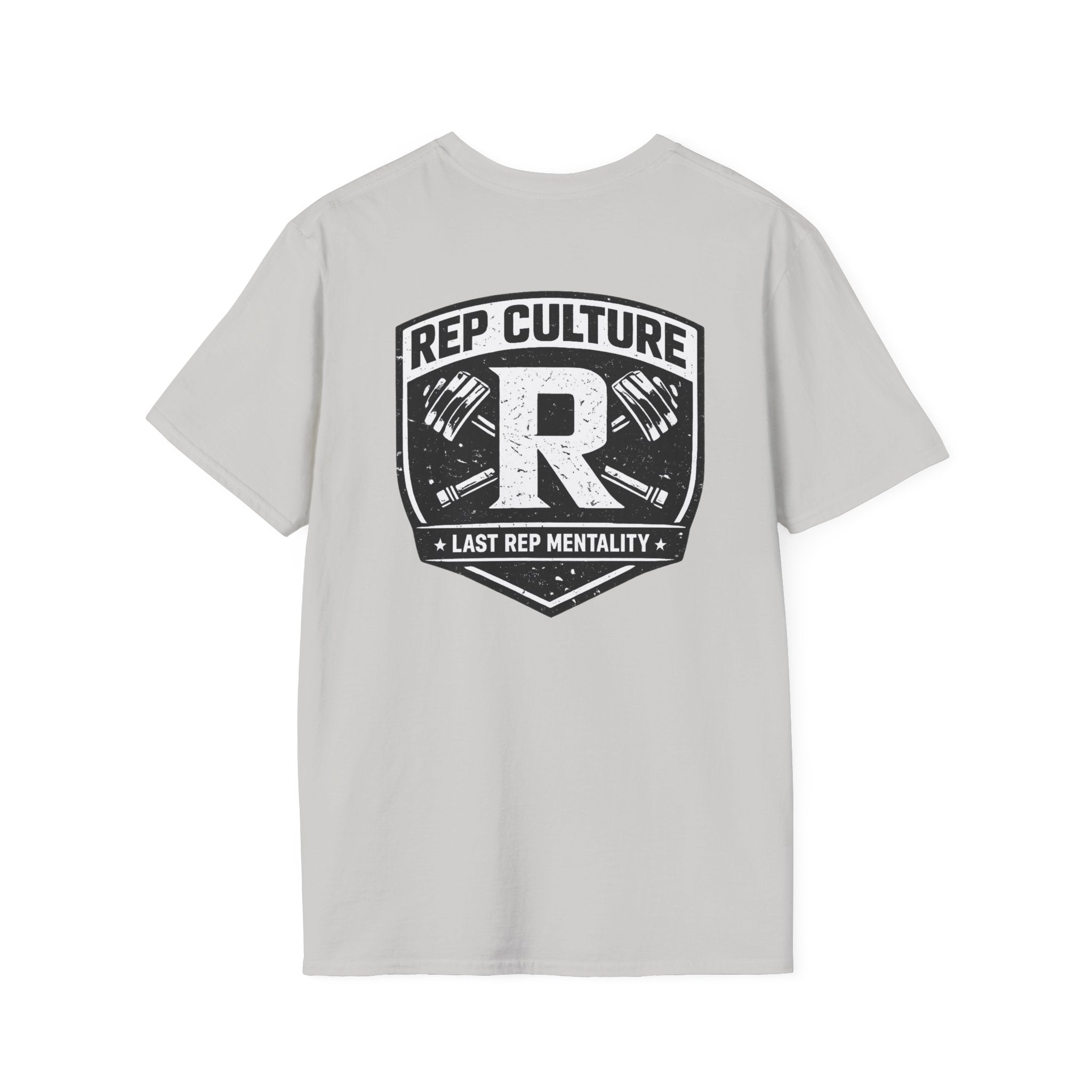 Rep Culture Shield Tee | Barbell Logo, Last Rep Mentality