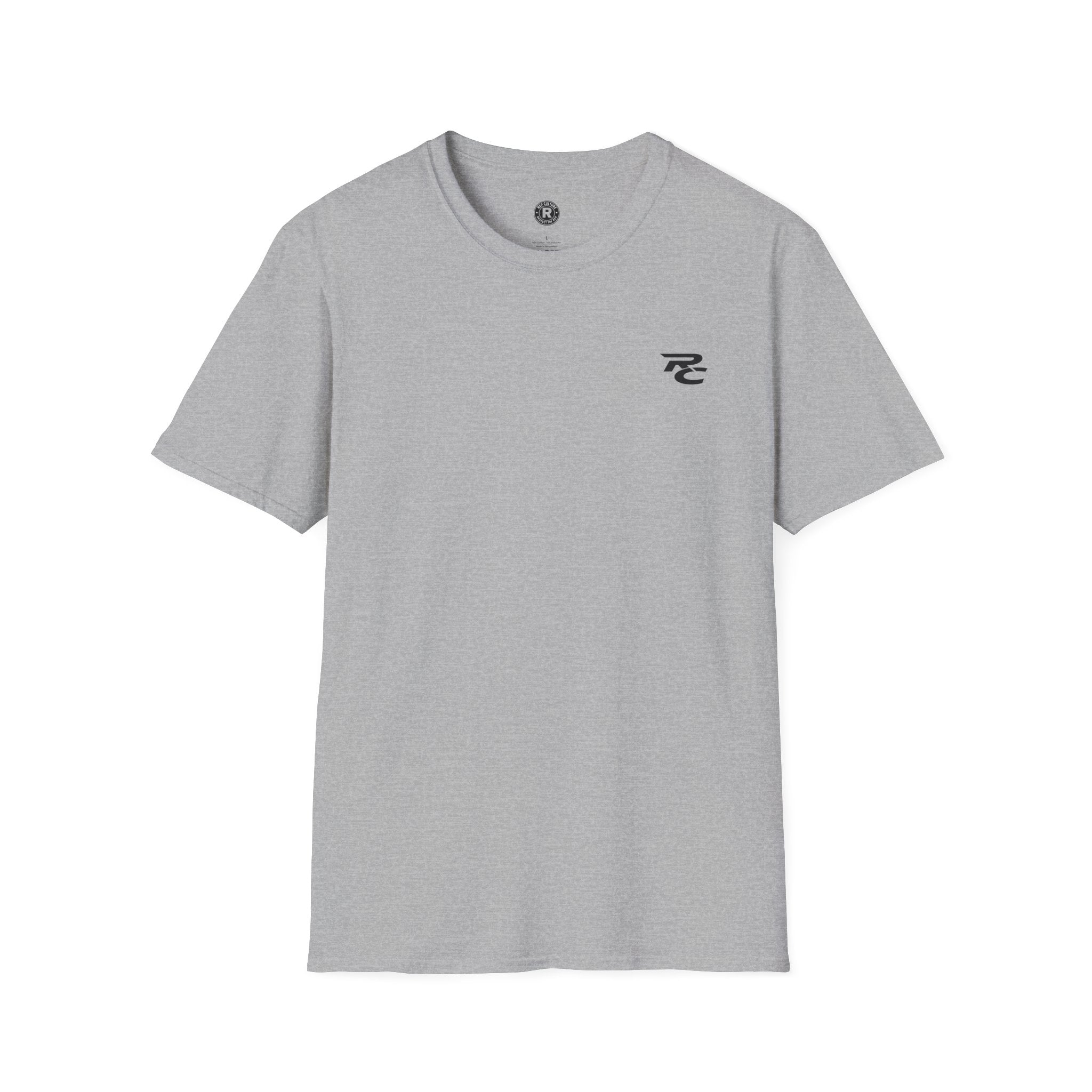 RC chest logo — Athletic Motivational Gym Tee