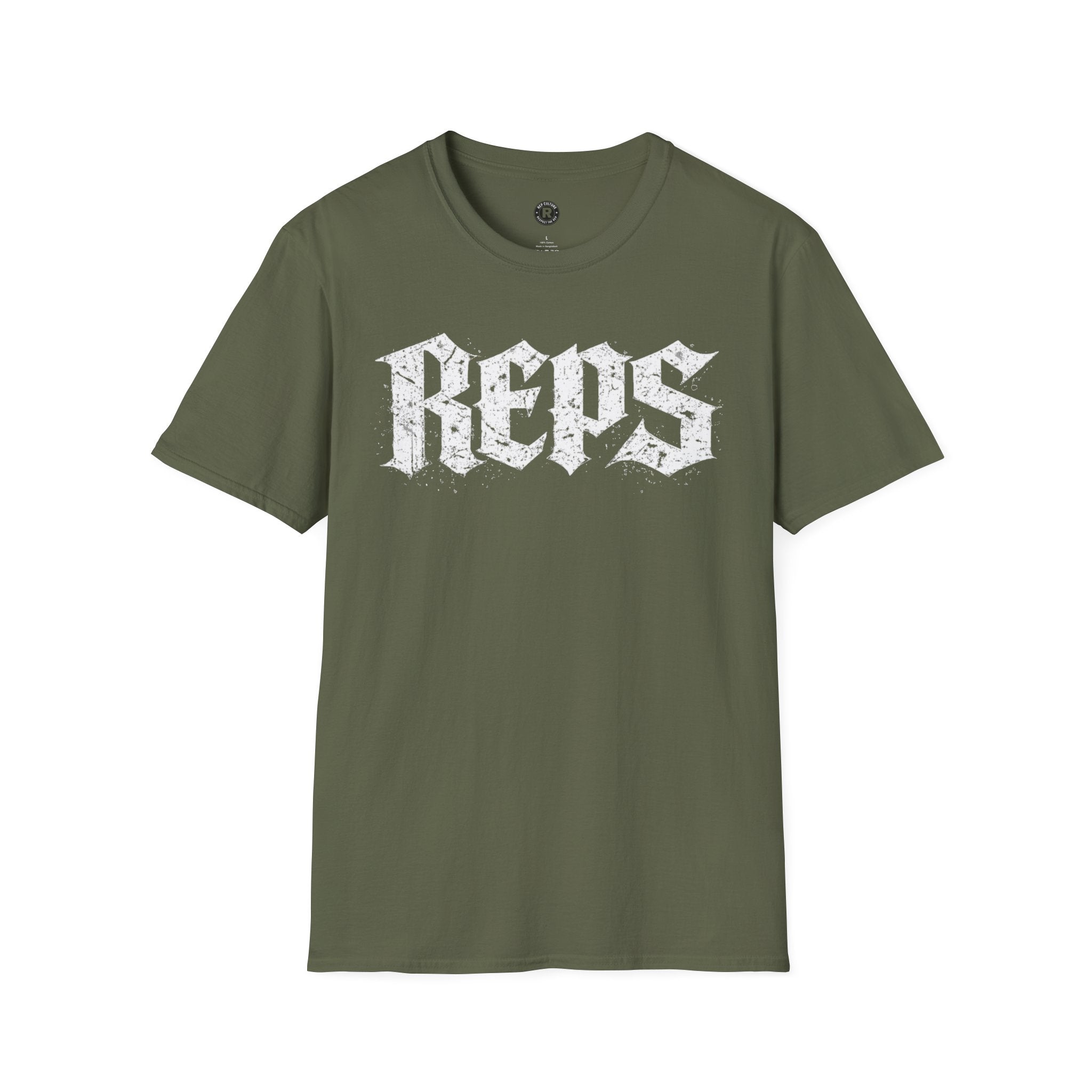 Rep Gothic T-Shirt — Vintage Old English "rep" Graphic Tee