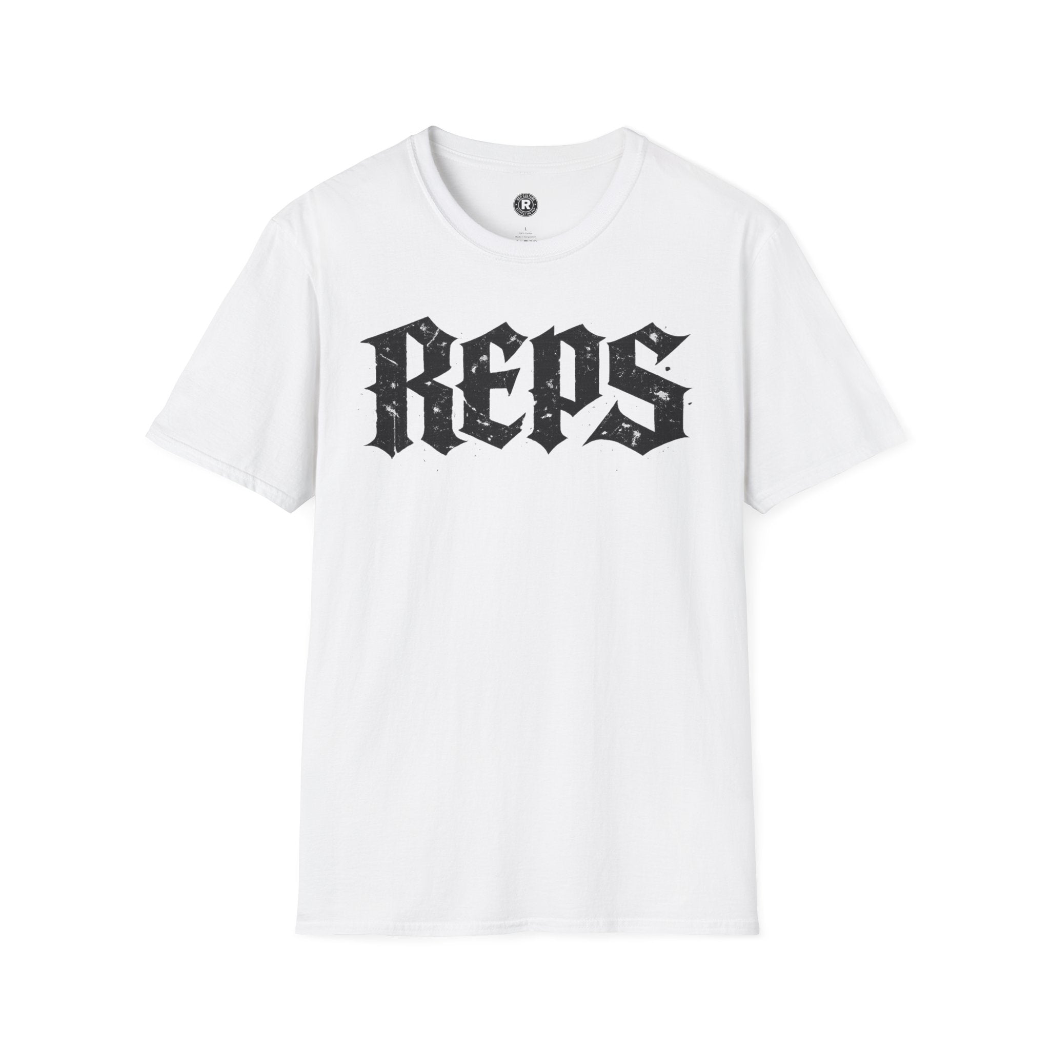 Rep Gothic T-Shirt — Vintage Old English "rep" Graphic Tee