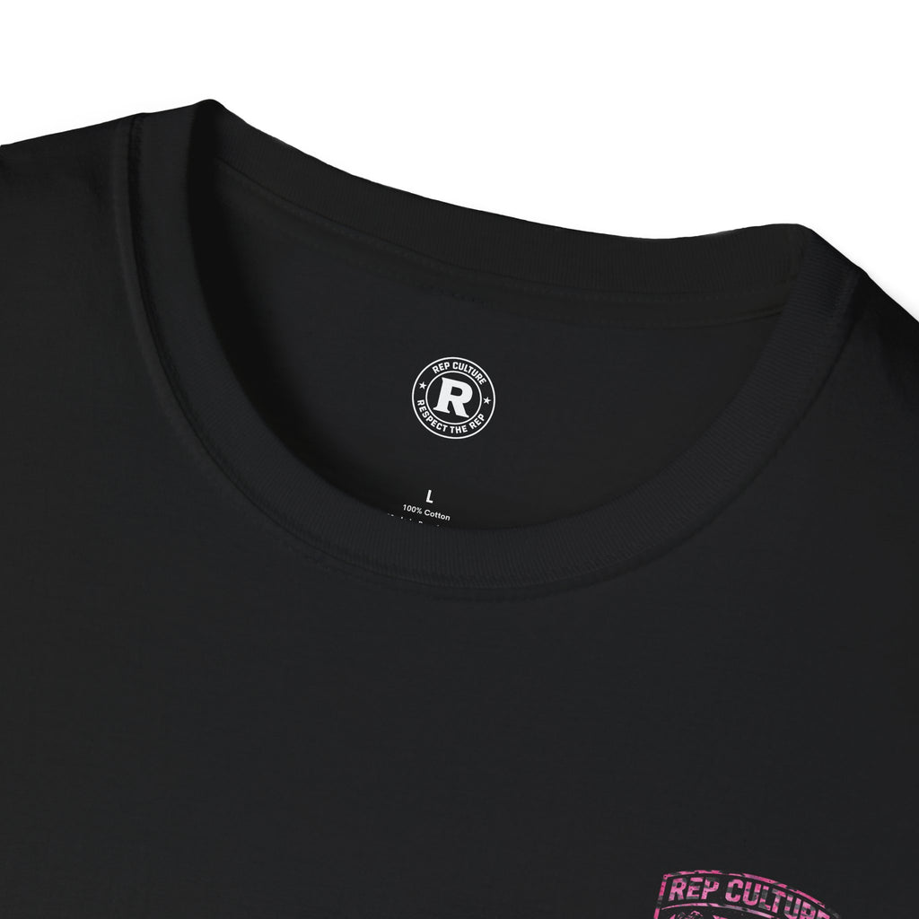 Black/Pink combo Camo — "Rep Culture" Gym Tee
