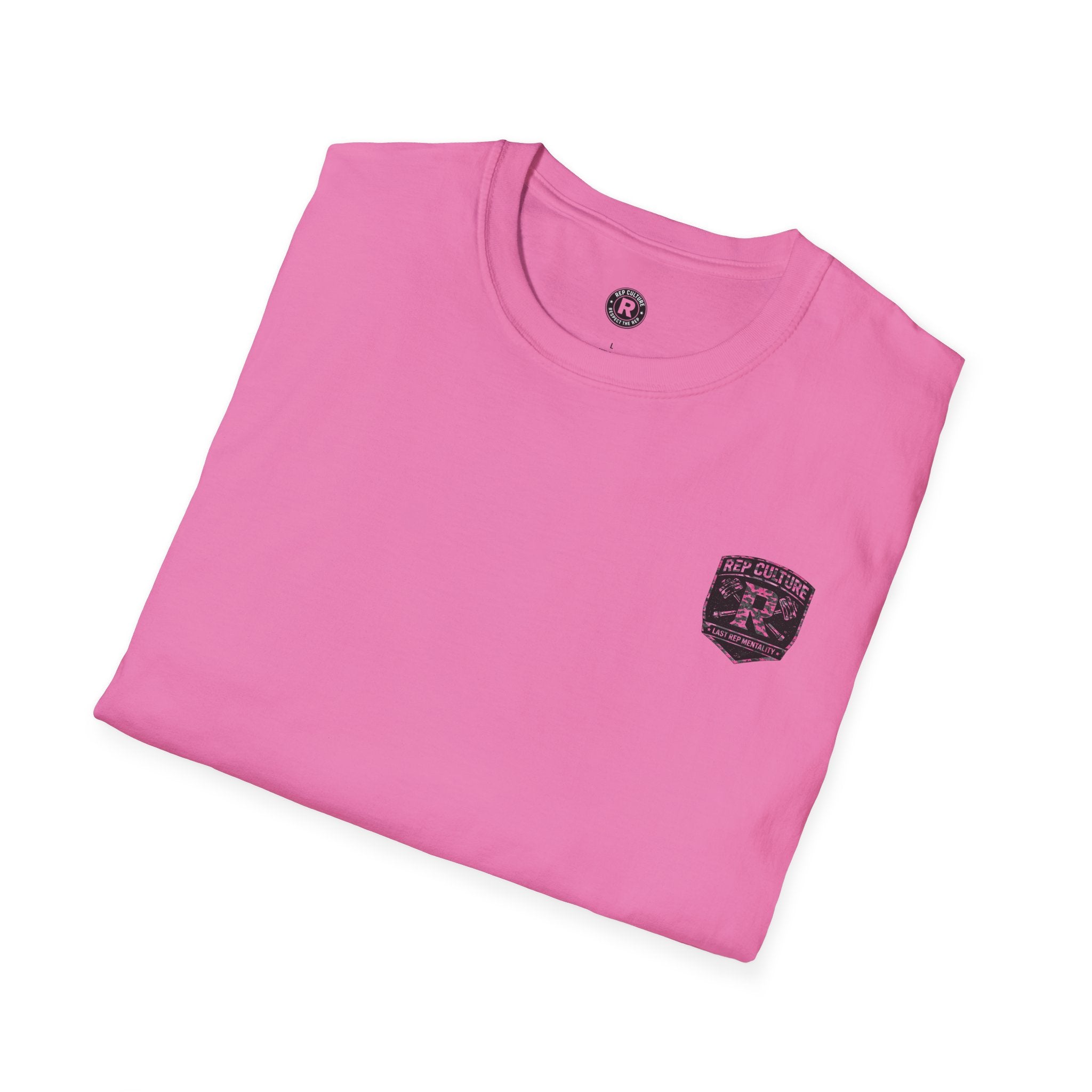 Black/Pink combo Camo — "Rep Culture" Gym Tee