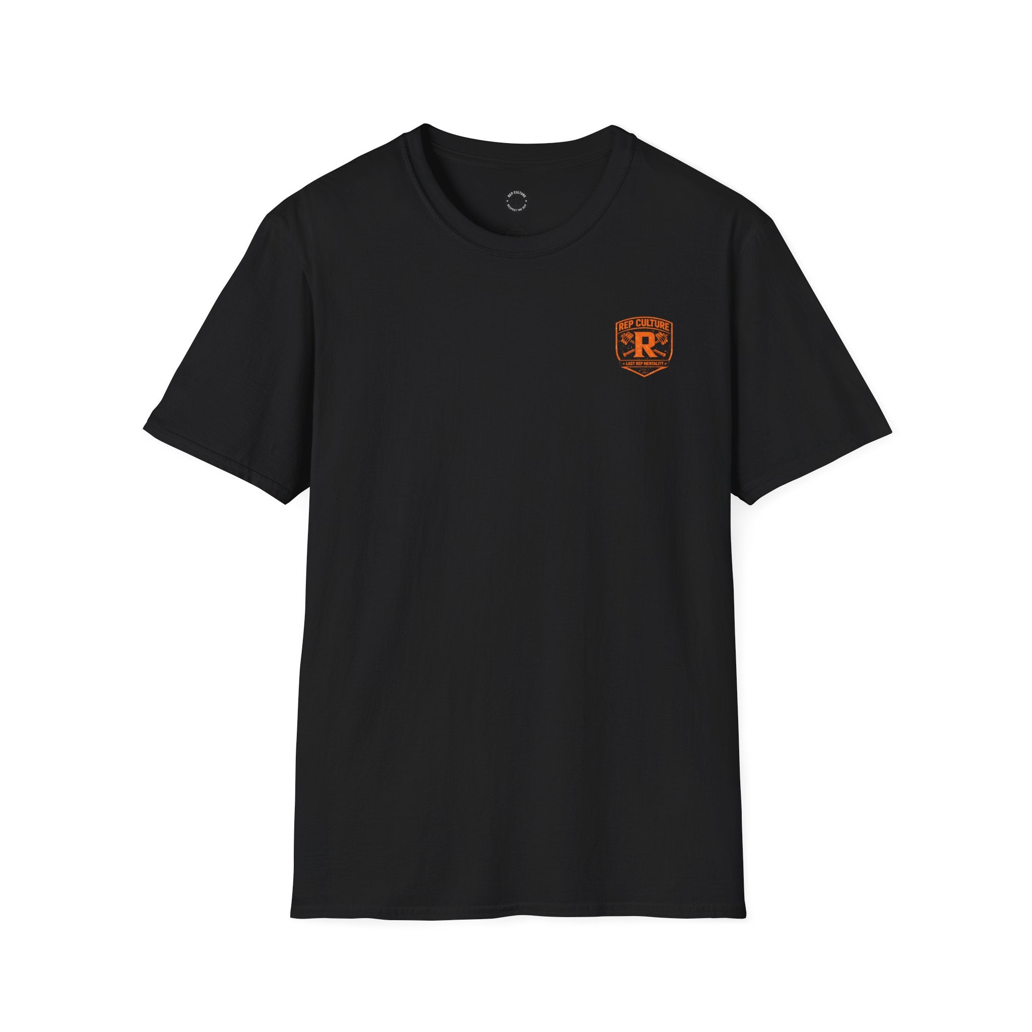 REP Culture Graphic Tee — Distressed Orange Back Print