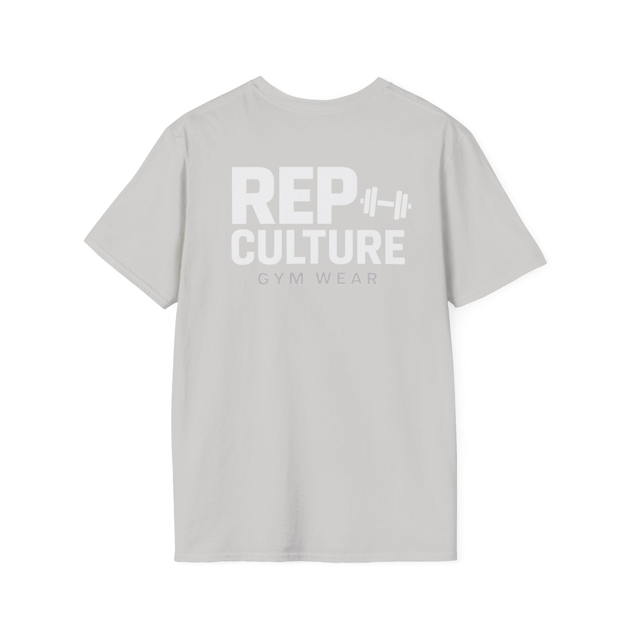 Rep Culture Gym Wear T-Shirt | Chest Logo, Back Graphic