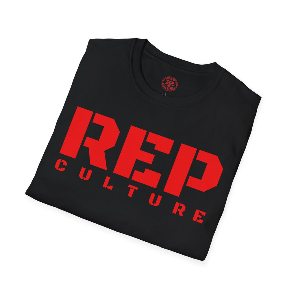 REP Culture T-Shirt — Bold Stencil Logo Tee for Fans & Streetwear