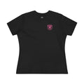 Women's Tee — "Girls Like To Rep Too" Pink Script Back Print