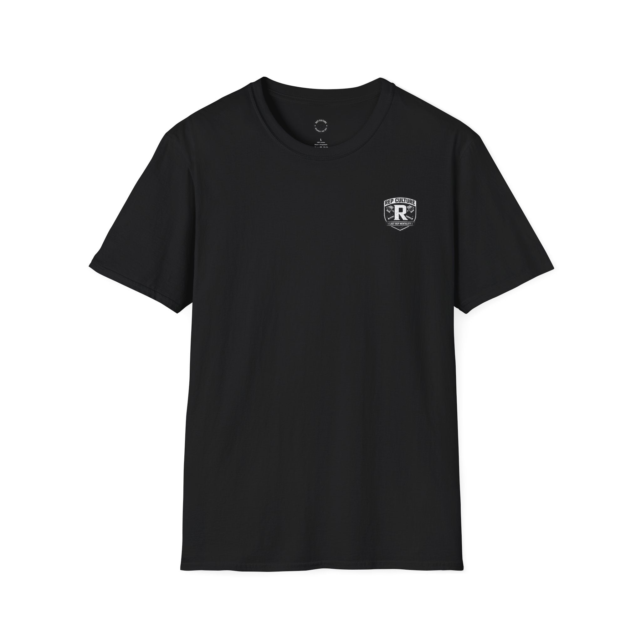 Rep Culture Gym Wear T-Shirt | Chest Logo, Back Graphic