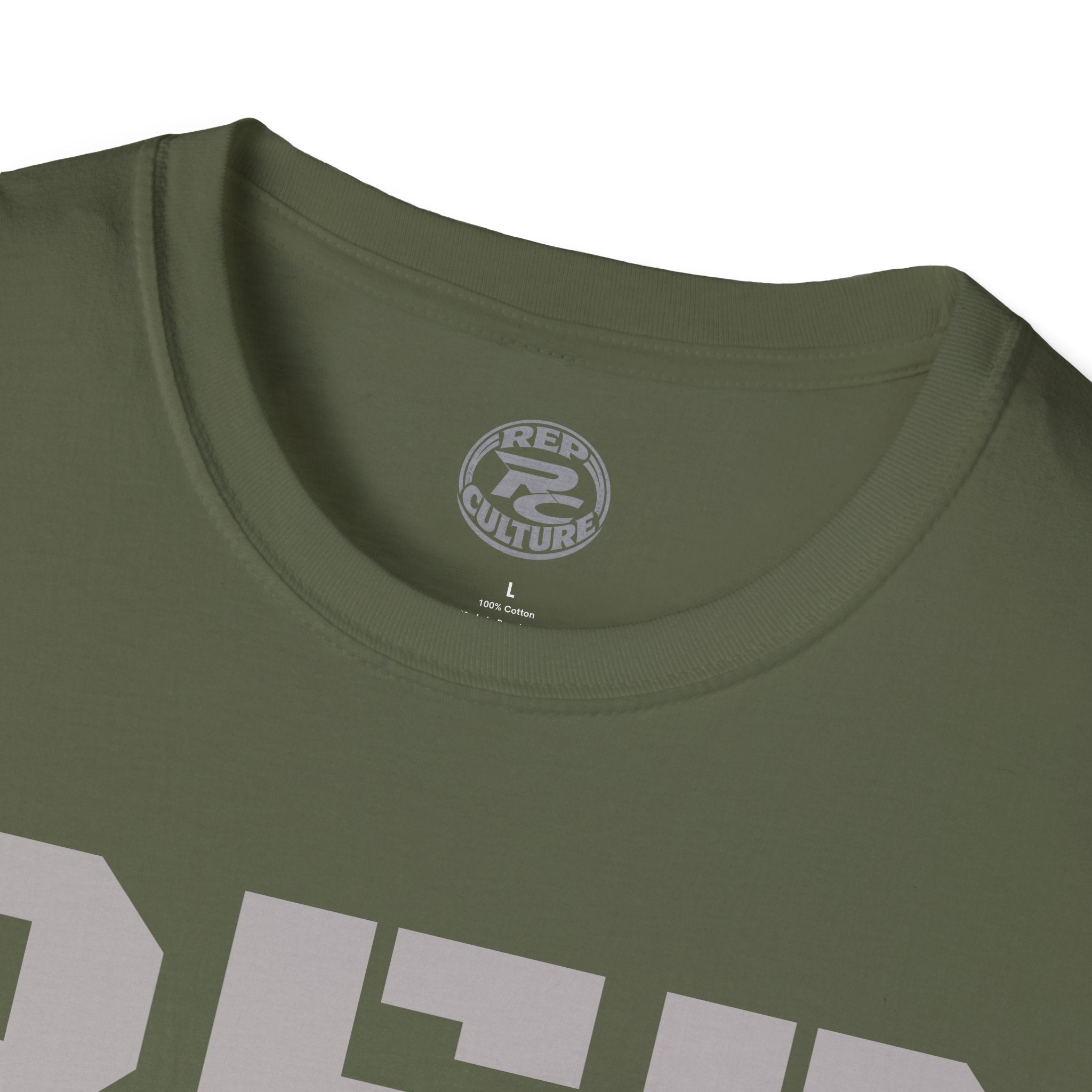 REP Culture T-Shirt — Bold Stencil Logo Tee for Fans & Streetwear