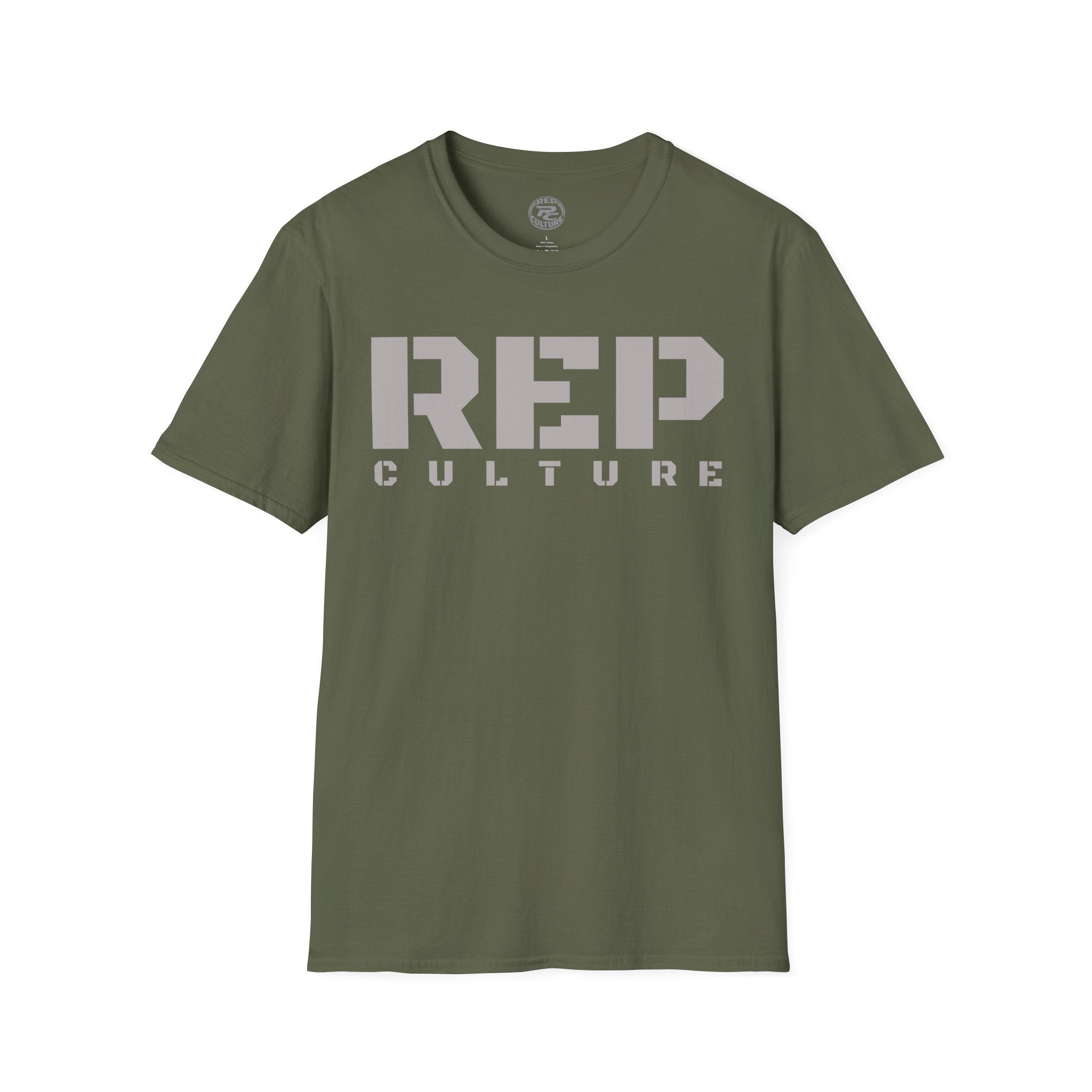 REP Culture T-Shirt — Bold Stencil Logo Tee for Fans & Streetwear