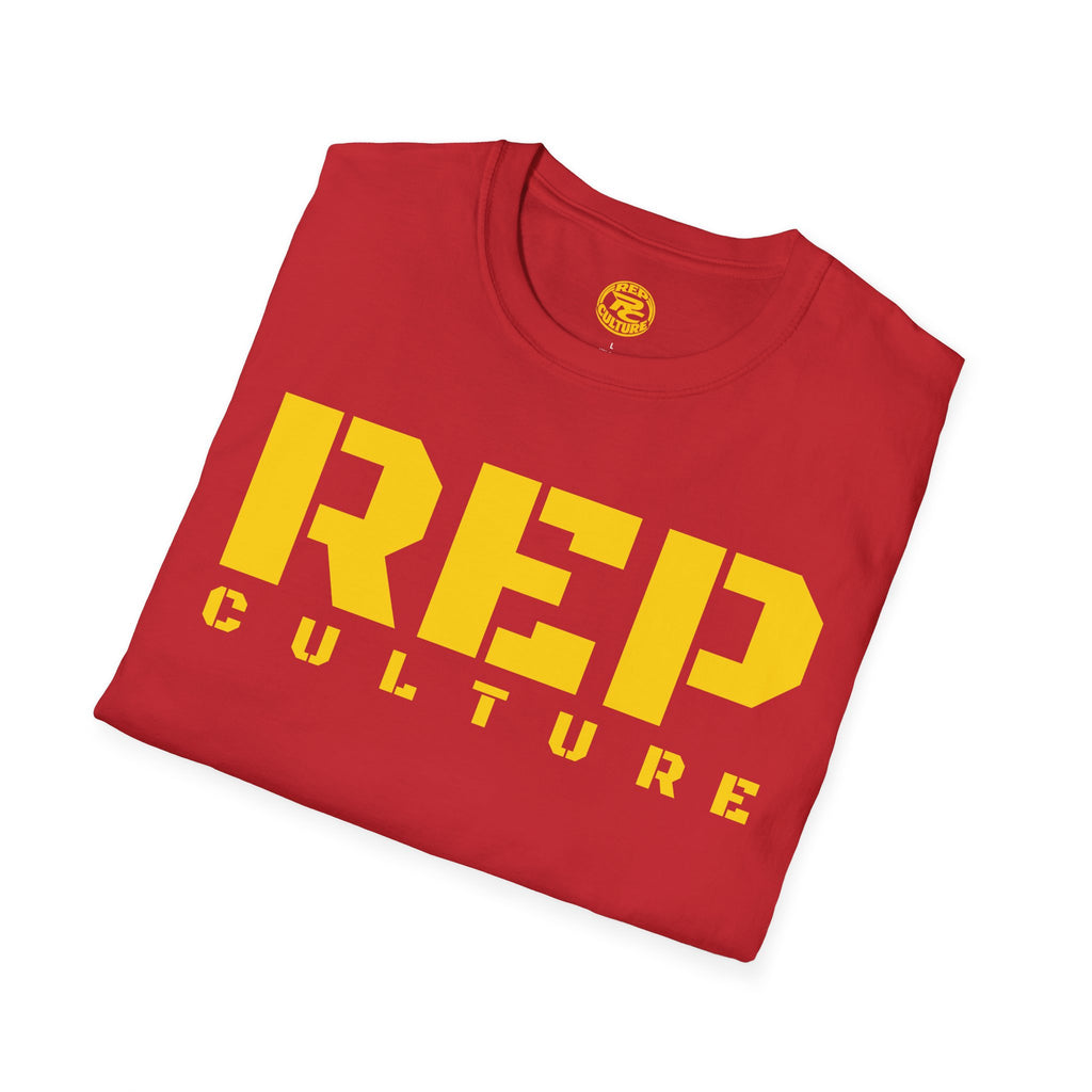 REP Culture T-Shirt — Bold Stencil Logo Tee for Fans & Streetwear
