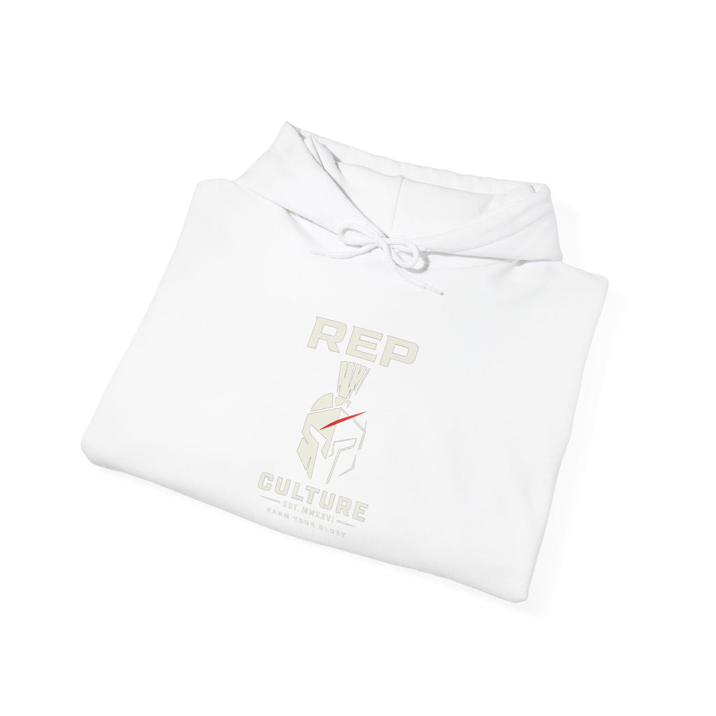 Hoodie — Rep Culture - Spartan Helmet - "Earn your glory"