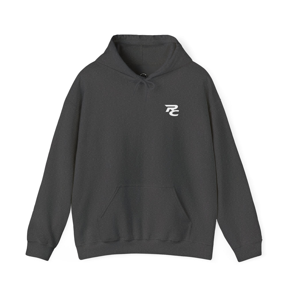 Angular R Logo Hoodie | Minimal Graphic Hooded Sweatshirt