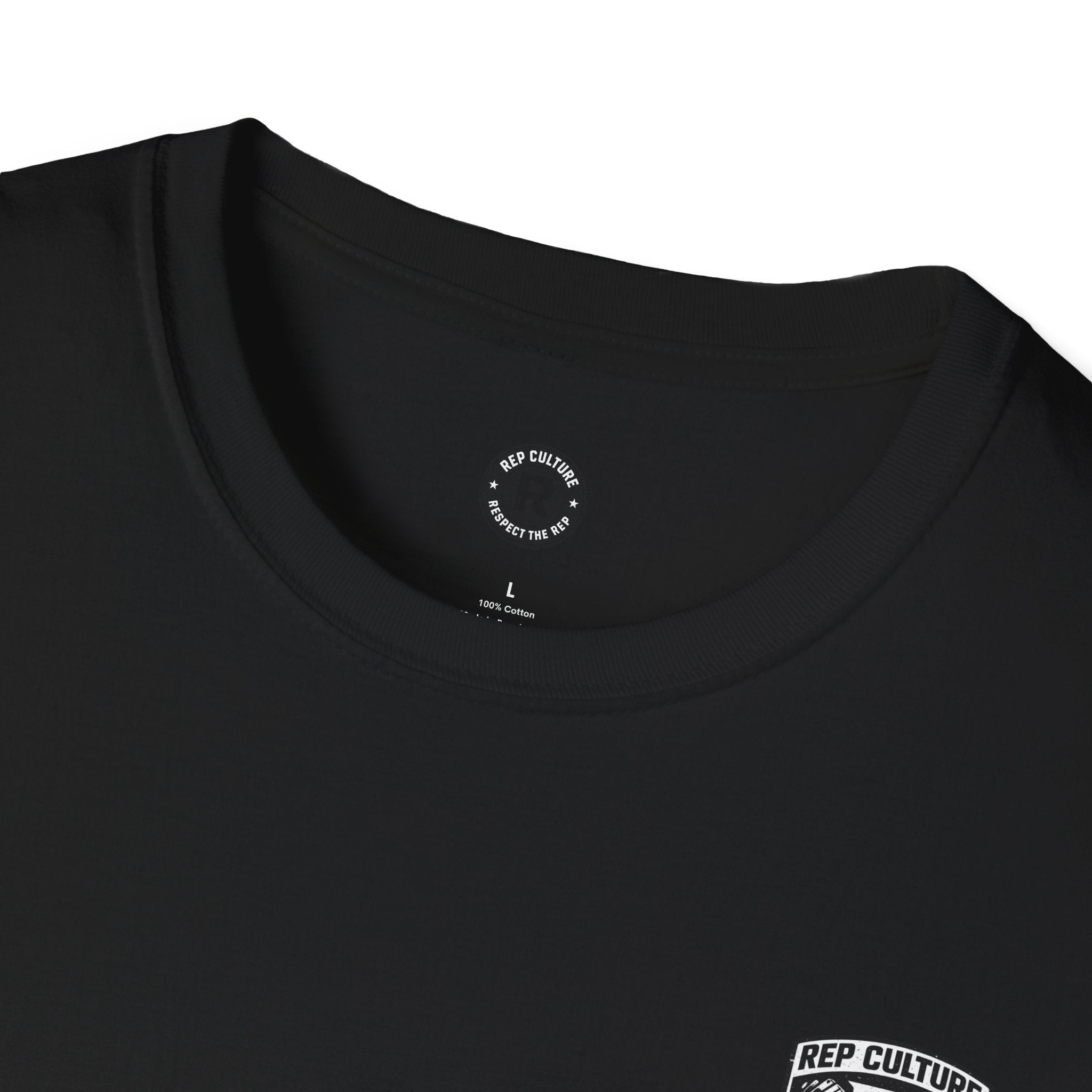 Rep Culture Gym Wear T-Shirt | Chest Logo, Back Graphic