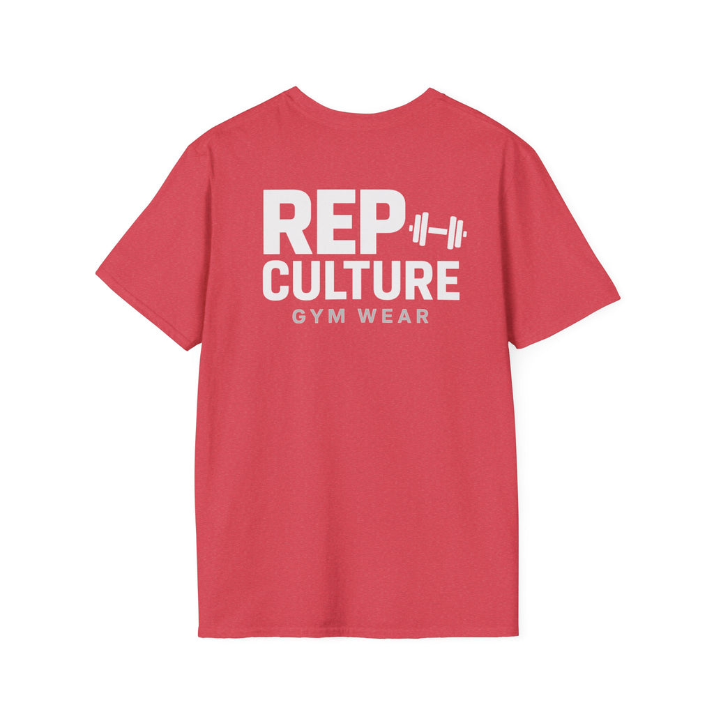 Rep Culture Gym Wear T-Shirt | Chest Logo, Back Graphic