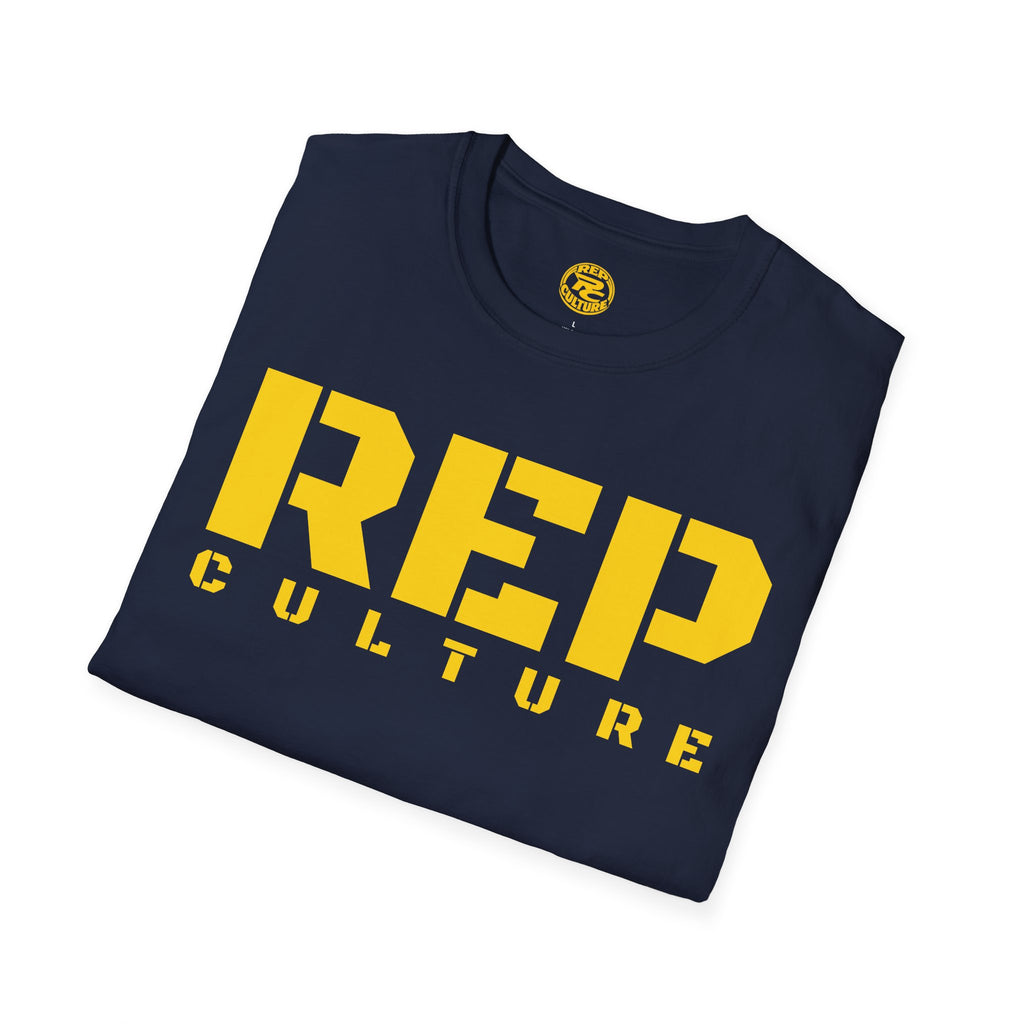 REP Culture T-Shirt — Bold Stencil Logo Tee for Fans & Streetwear