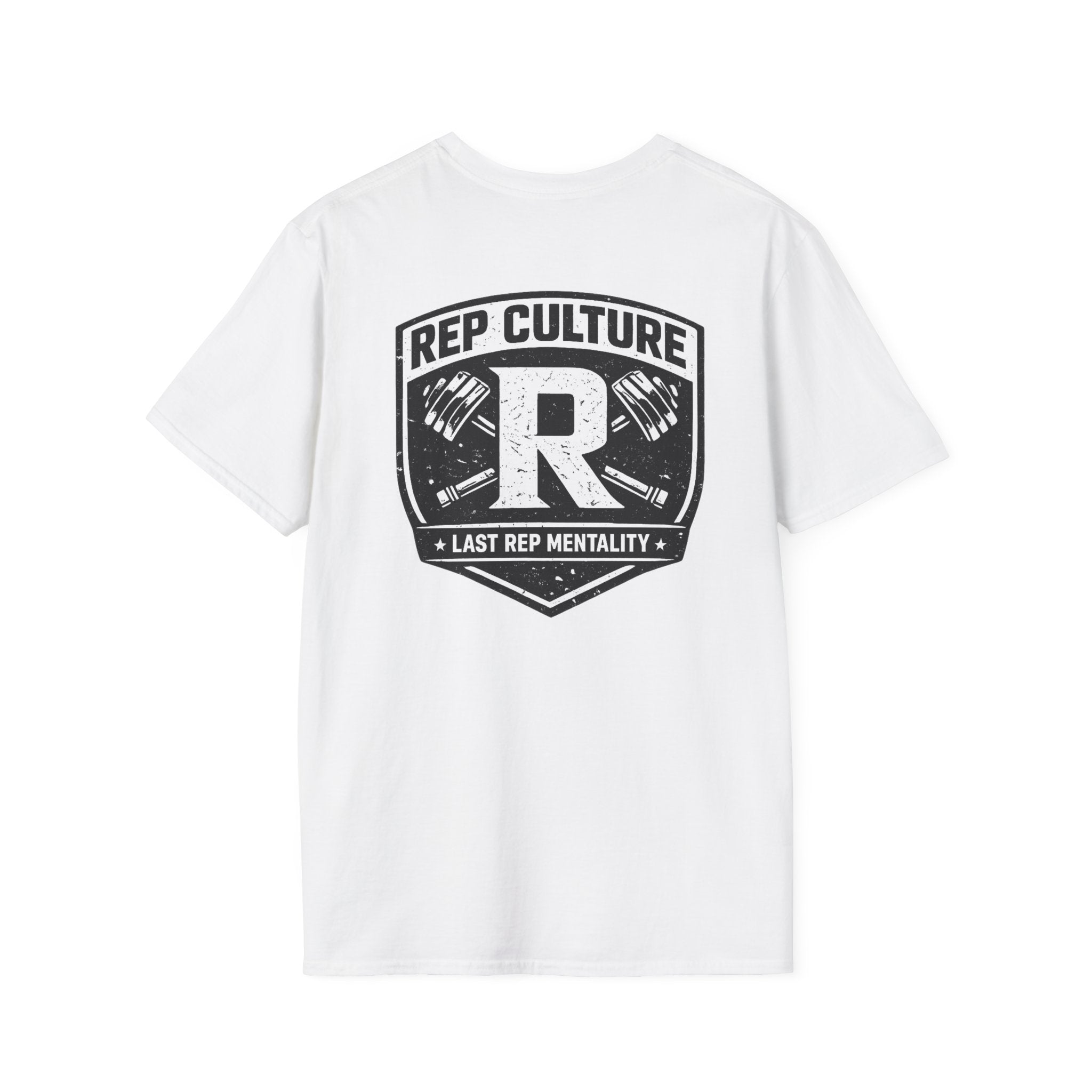 Rep Culture Shield Tee | Barbell Logo, Last Rep Mentality