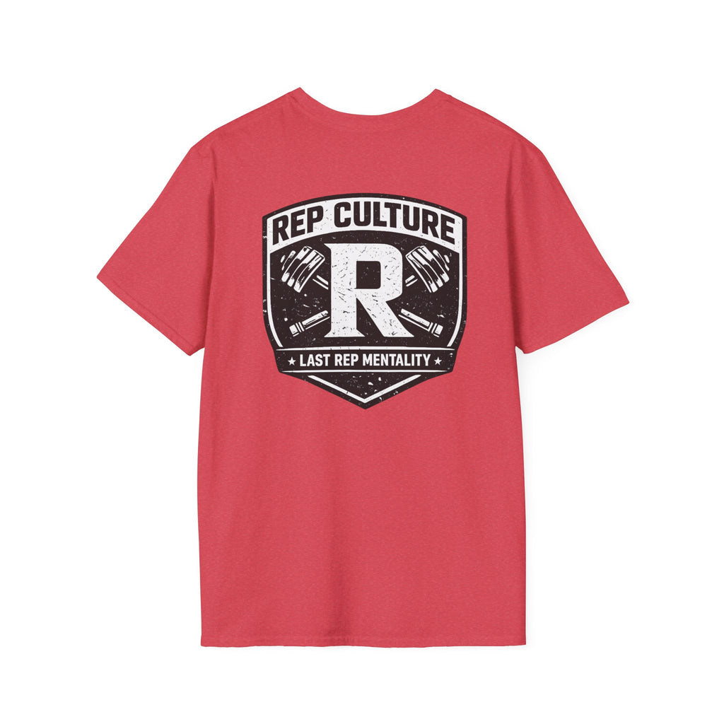 Rep Culture Shield Tee | Barbell Logo, Last Rep Mentality